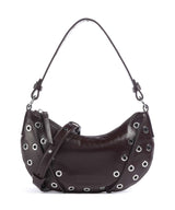 Les Visionnaires Enya Rivet Glossy Mini Torba na ramię aubergine