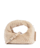 Les Visionnaires Greta Teddy Micro Torba przez ramię milky beige