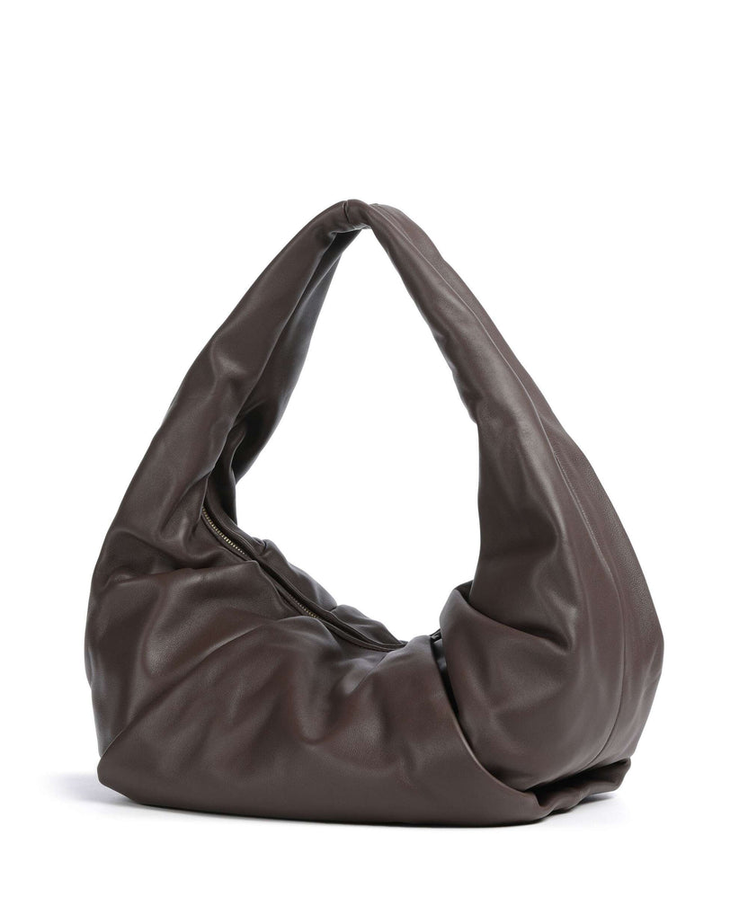 Les Visionnaires Greta Essential Silky Hobo bag chocolate