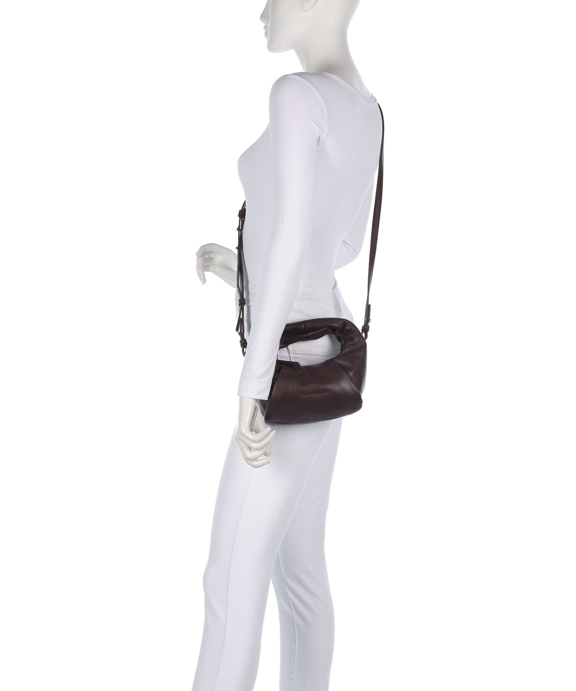 Les Visionnaires Greta Essential Silky Mini Crossbody bag aubergine