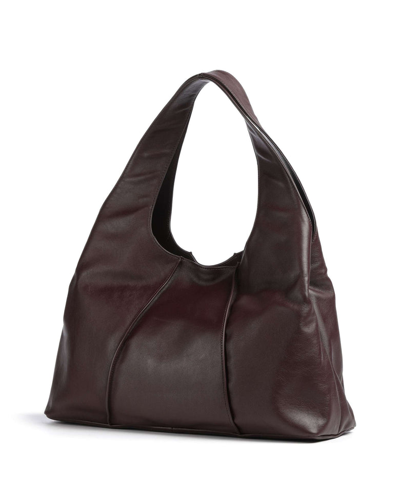 Les Visionnaires Paz Essential Silky Hobo bag aubergine