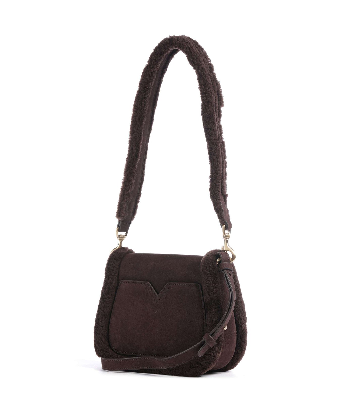 Les Visionnaires Elli Teddy Shoulder bag pecan