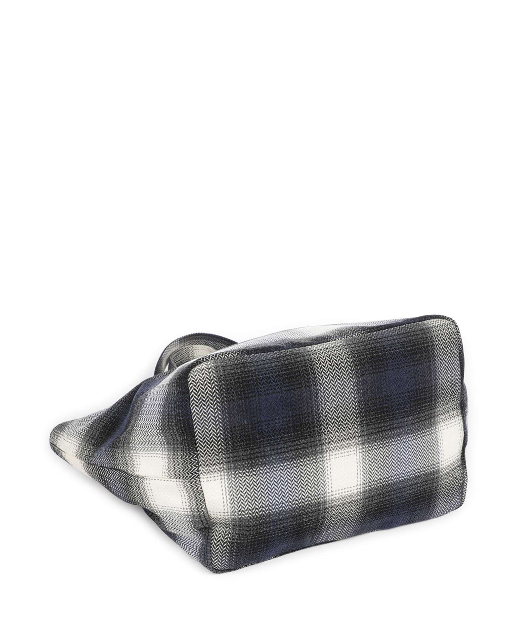 Les Visionnaires Alba Check Essential Tote bag check navy