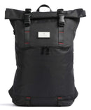 Doughnut Glossy Blocking Christopher Rolltop backpack black/red