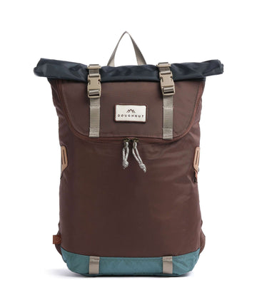 Doughnut Jungle Christopher Small Rolltop Backpack brown