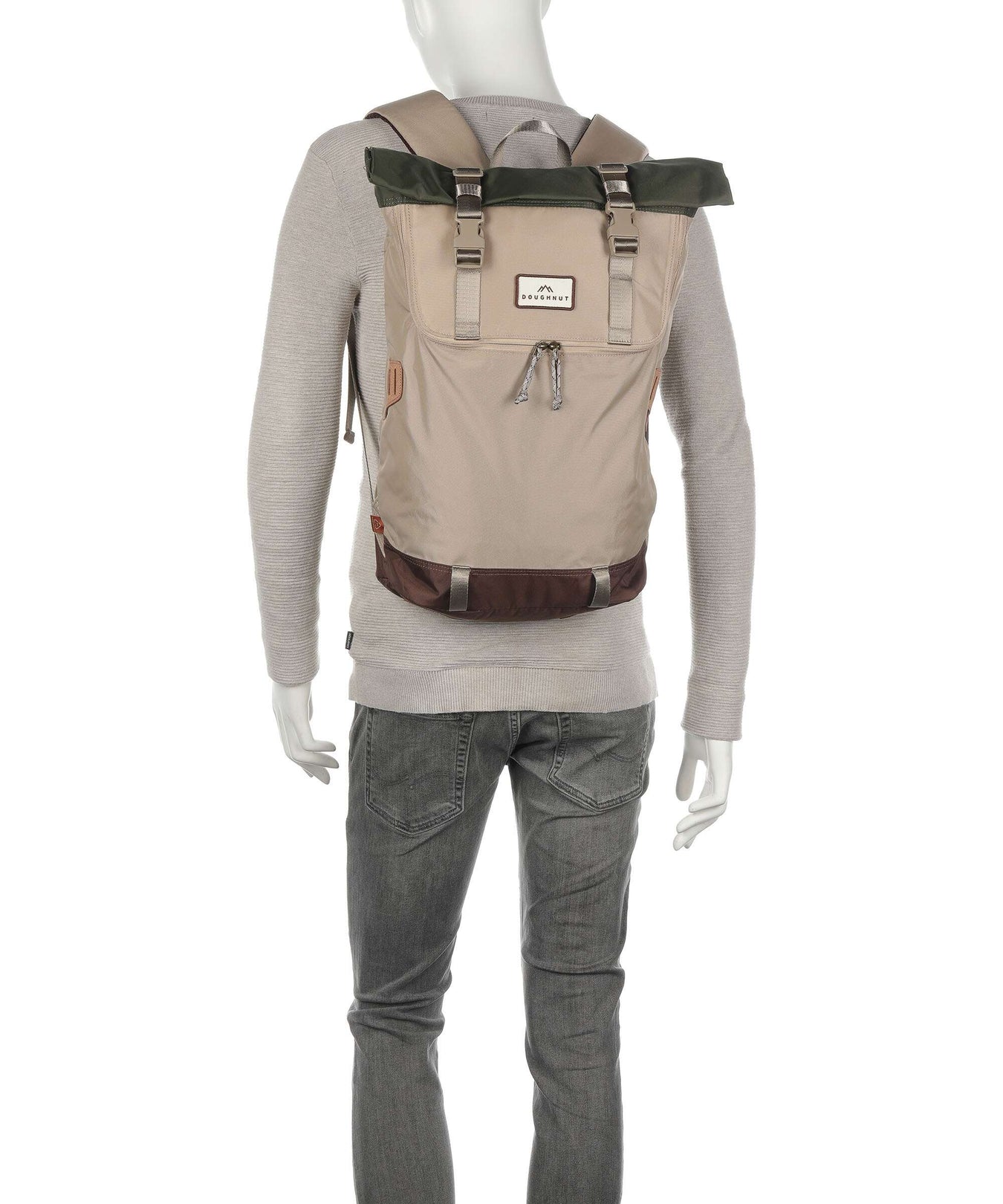 Doughnut Jungle Christopher Rolltop backpack beige