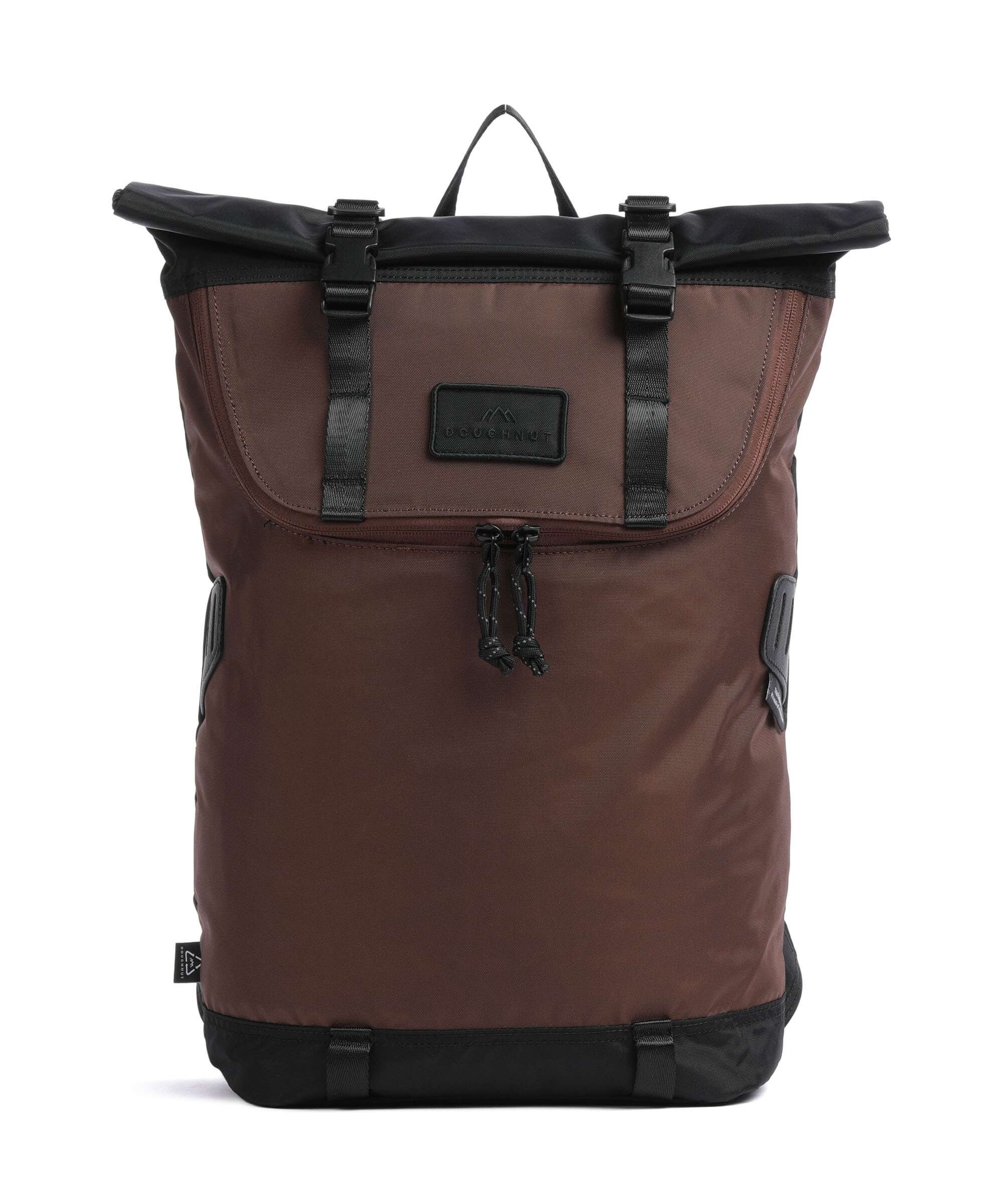 Doughnut Go Wild Christopher Small Rolltop backpack black/brown