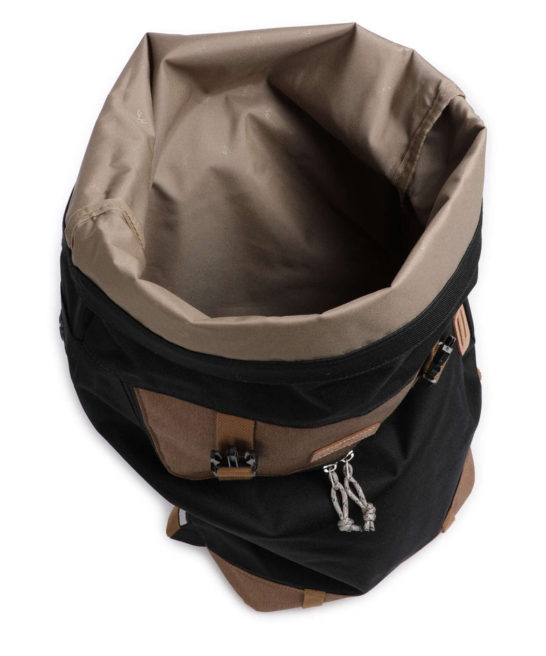 Doughnut Christopher Rolltop backpack black/khaki