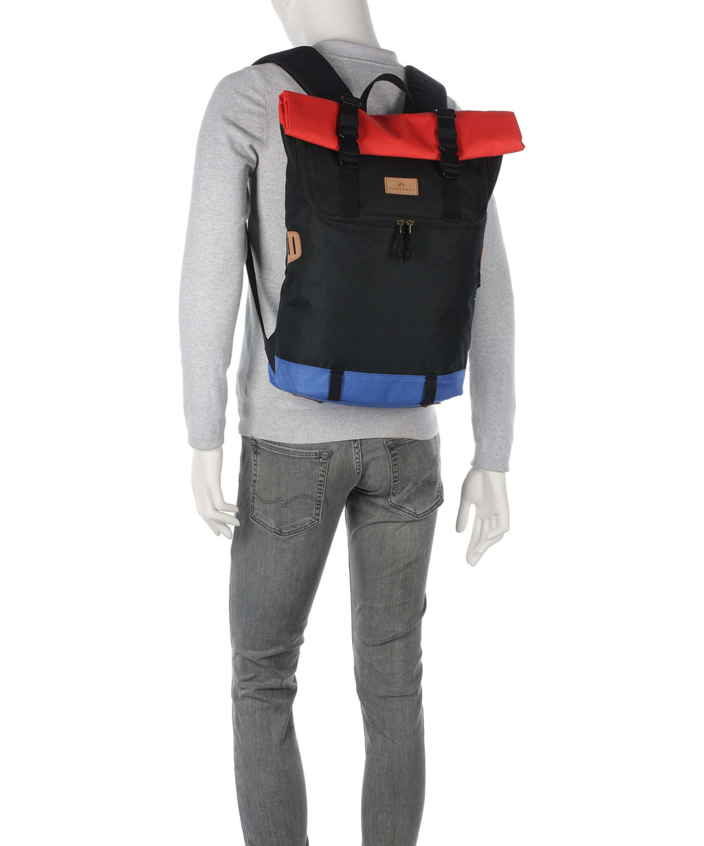 Doughnut Reborn Christopher Rolltop backpack black/grapefruit