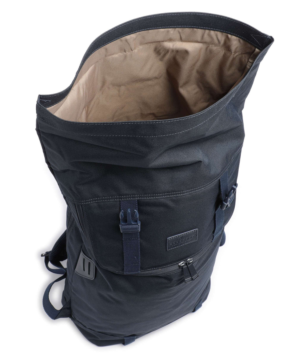 Doughnut Glossy Blocking Christopher Rolltop backpack navy