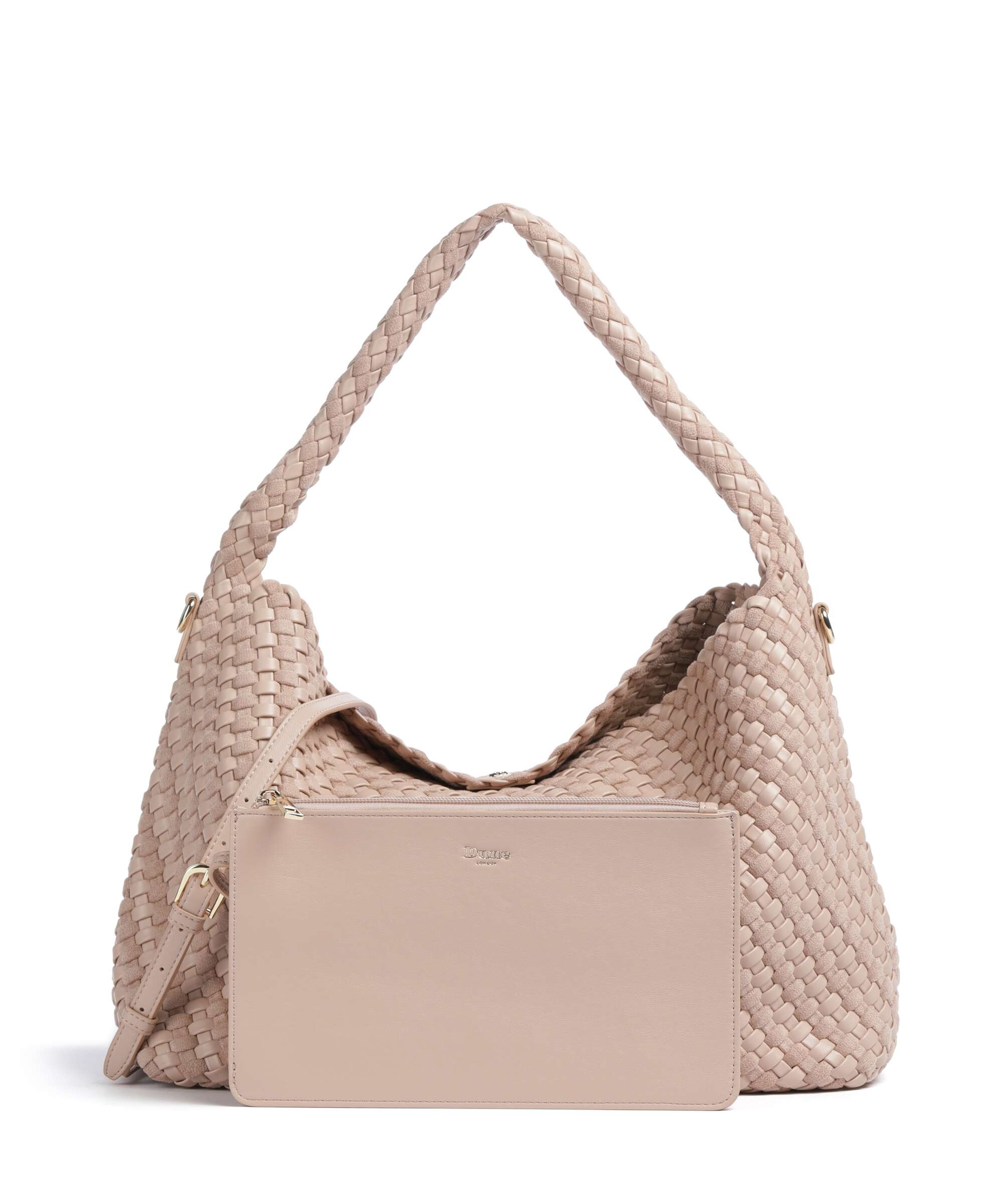 Dune London Deliberate L Hobo bag blush