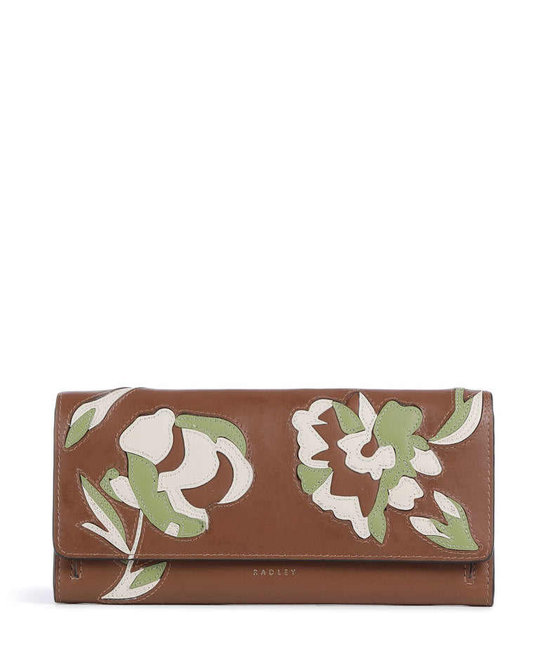 Radley London Floral Wallet cognac