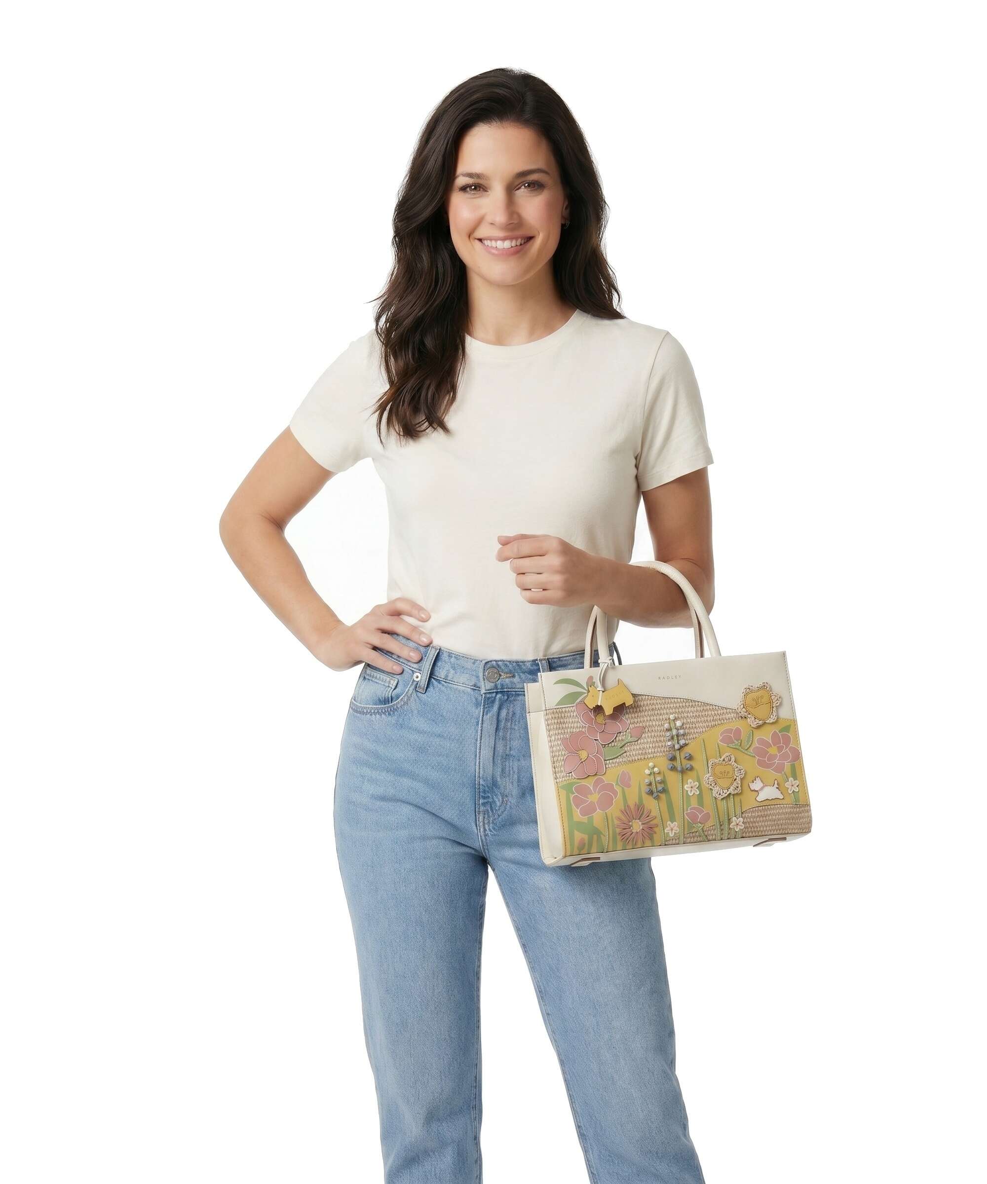 Radley London Spring Blooms Handbag salt