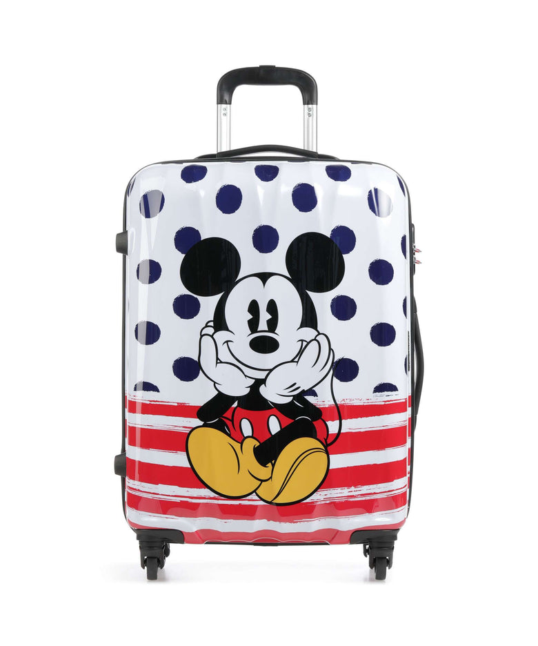 American Tourister Disney Legends Spinner (4 wheels) mickey blue dots