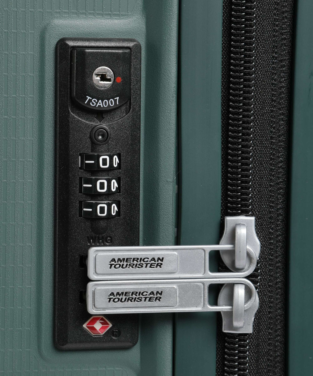 American Tourister Aerostep Spinner (4 wheels) dark forest