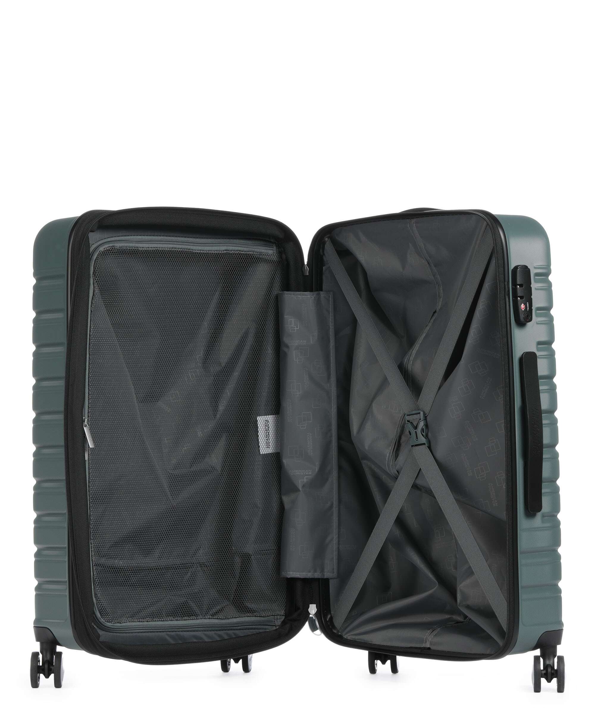 American Tourister Flashline Spinner (4 wheels) dark forest