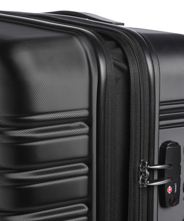 American Tourister Flashline Spinner (4 wheels) shadow black
