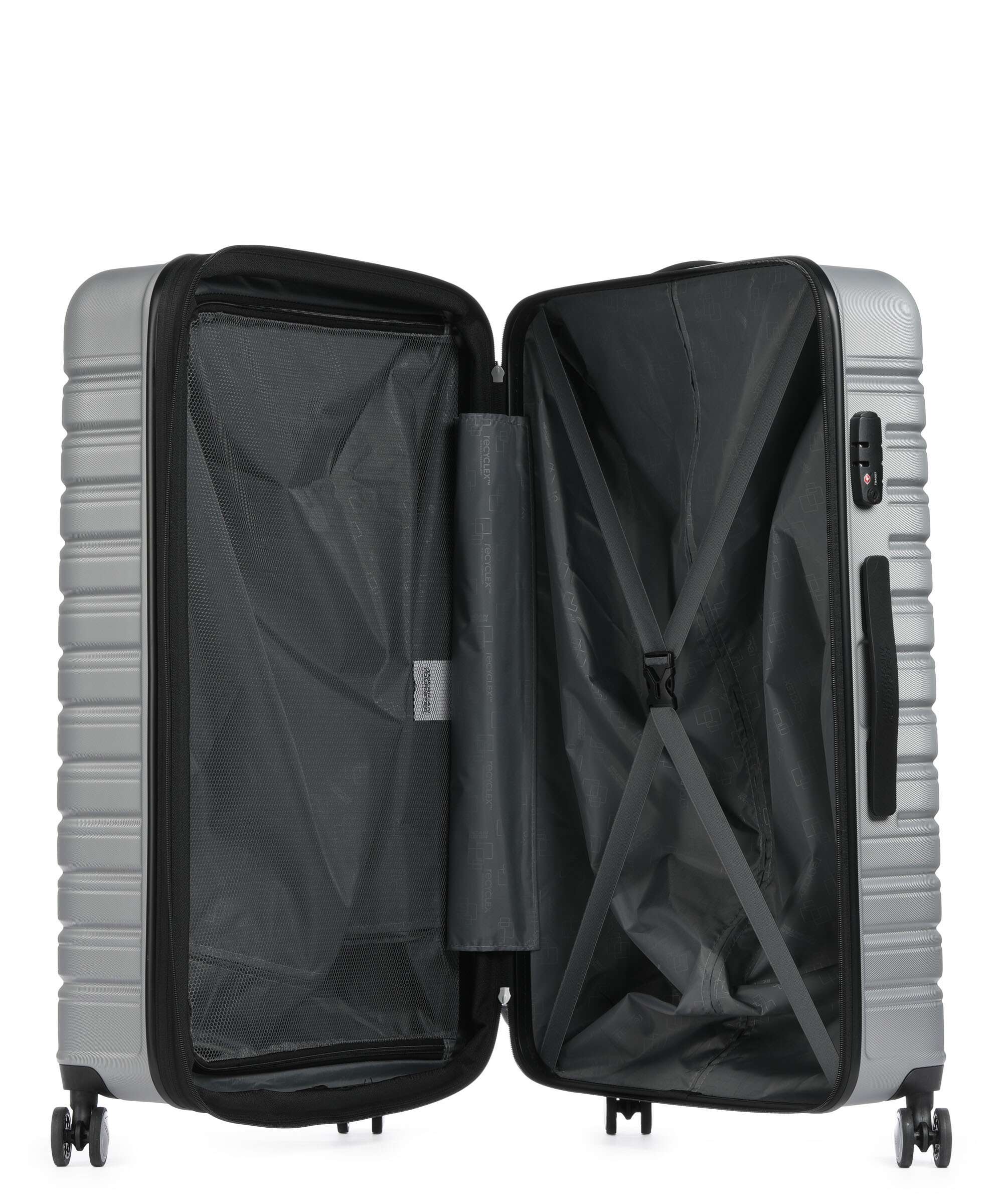 American Tourister Flashline Spinner (4 wheels) sky silver