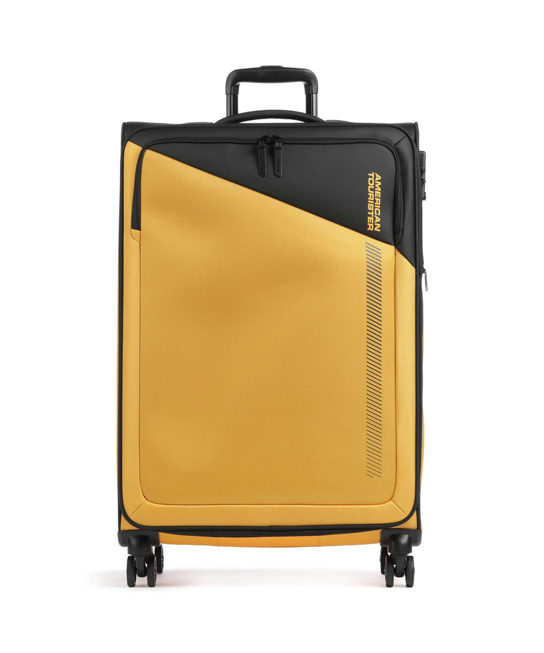 American Tourister Daring Dash L Spinner (4 wheels) black/yellow
