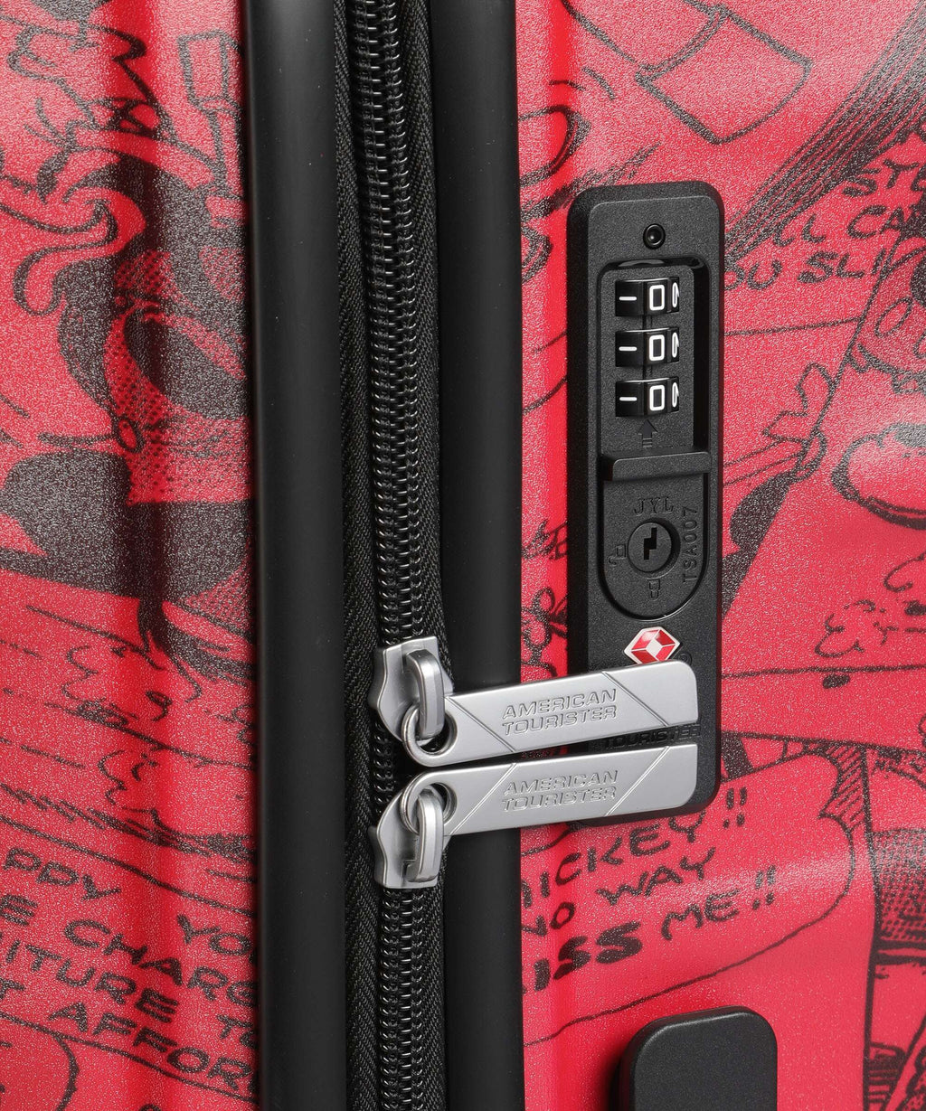 American Tourister Wavebreaker Disney Spinner (4 wheels) mickey comics red