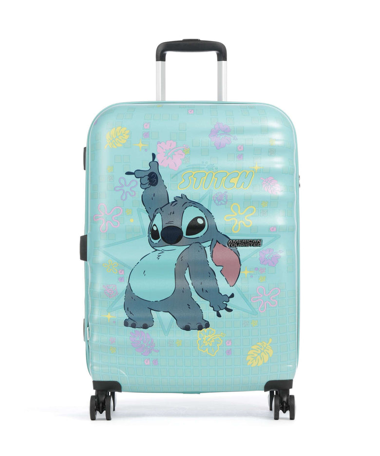 American Tourister Wavebreaker Disney Spinner (4 wheels) stitch flower