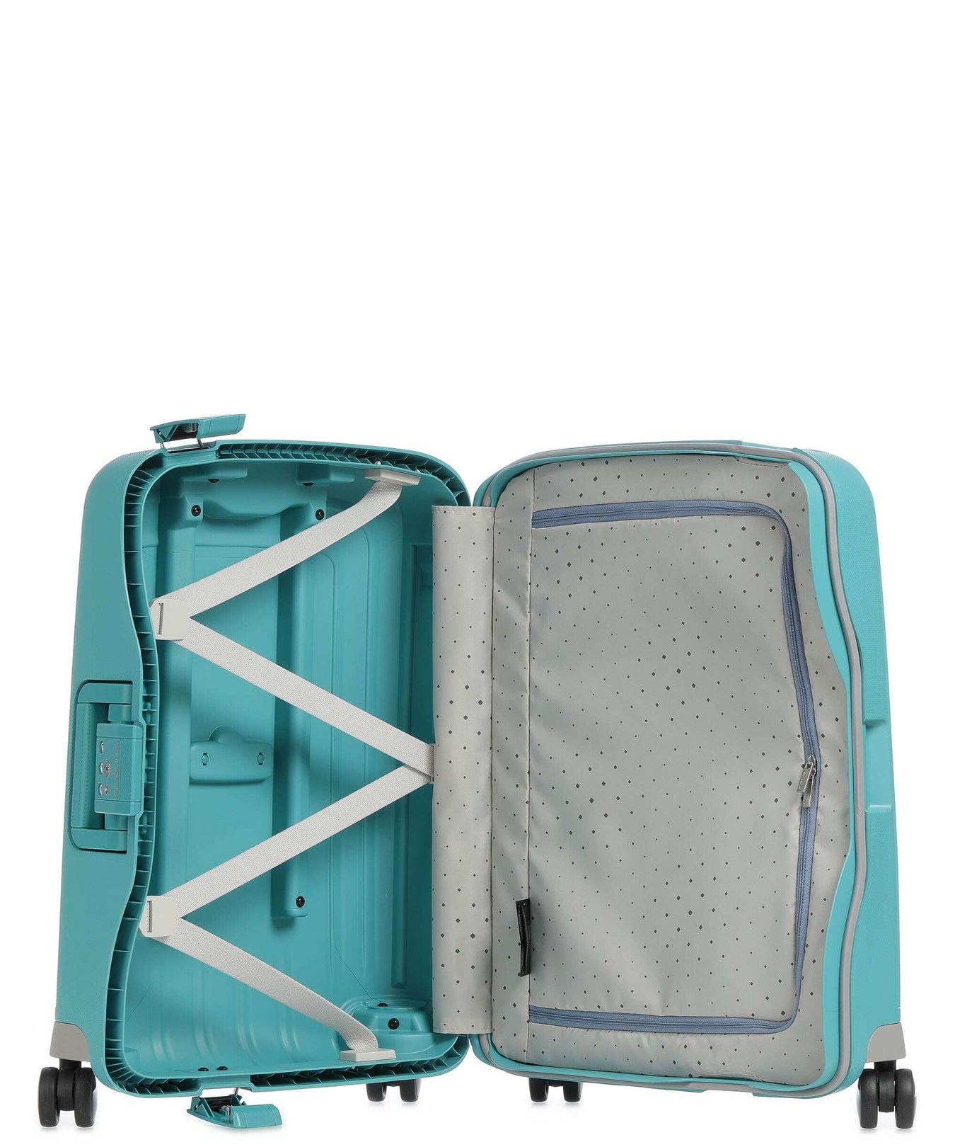 Samsonite S'Cure Spinner (4 wheels) aqua blue