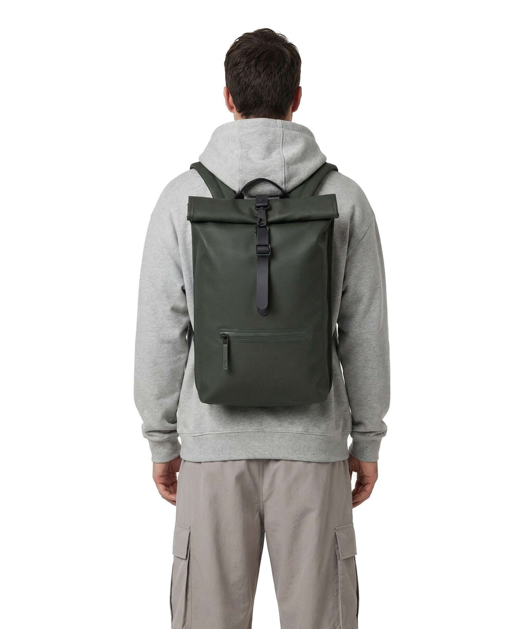 Rains Rolltop backpack green