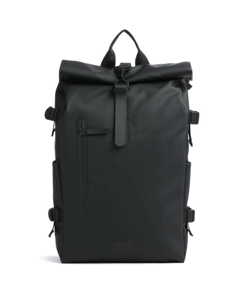 Rains Large Rolltop backpack black
