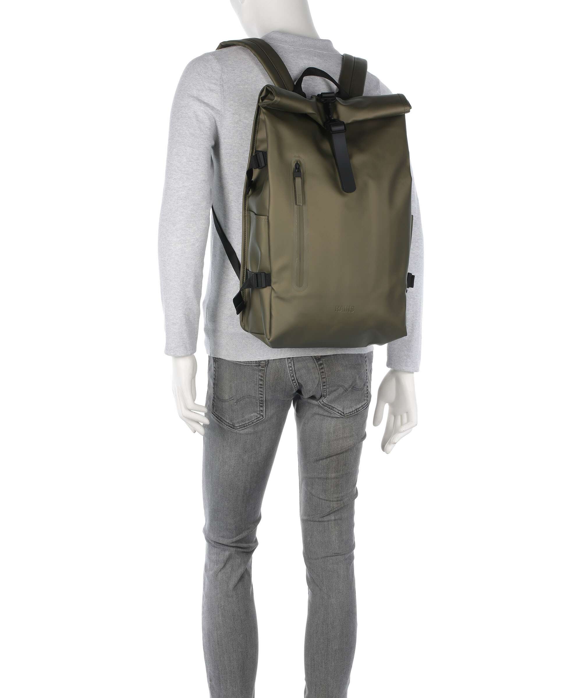 Rains Large Rolltop backpack revel
