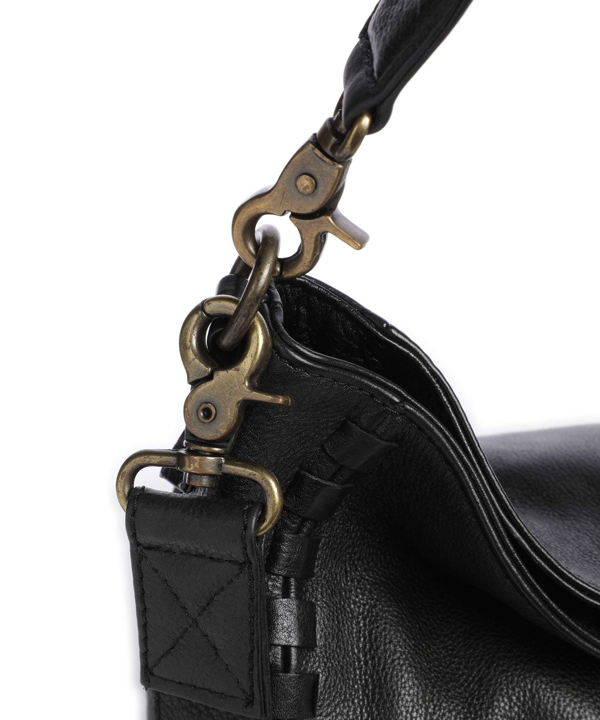 Depeche Tailors Stitch Shoulder bag black