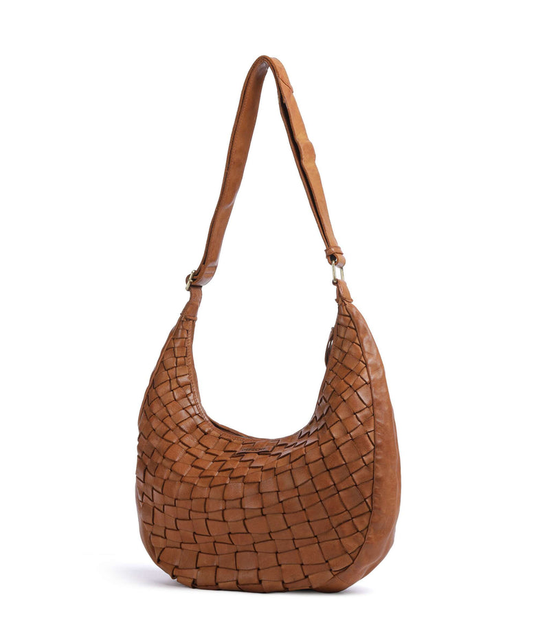 Depeche Warsaw Hobo bag vintage cognac