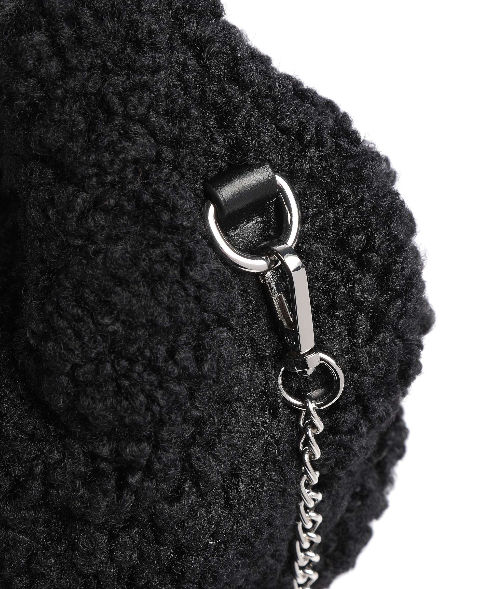 Núnoo Curls Dagmar Hobo bag black