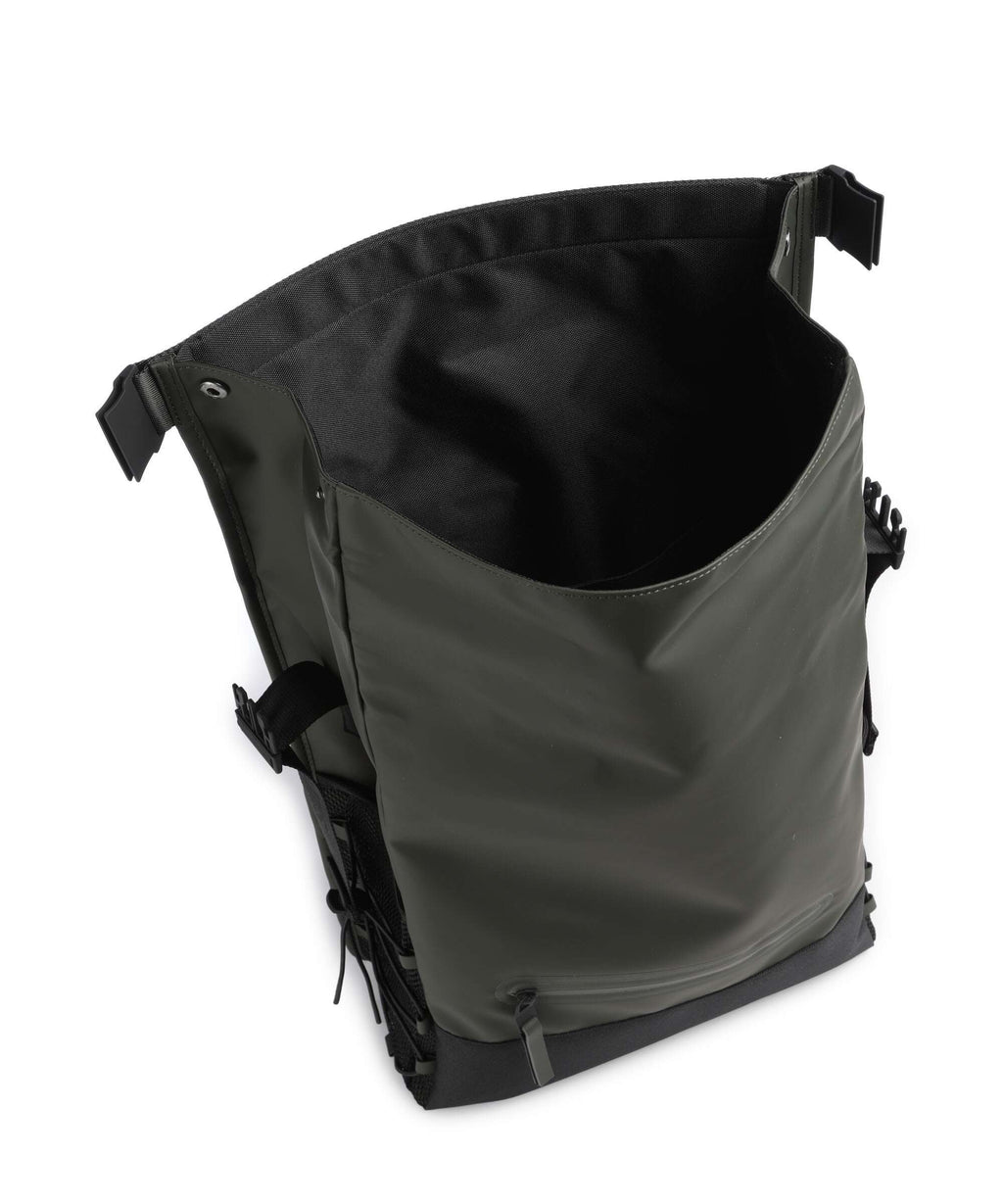 Rains Trail Mountaineer Rolltop backpack green