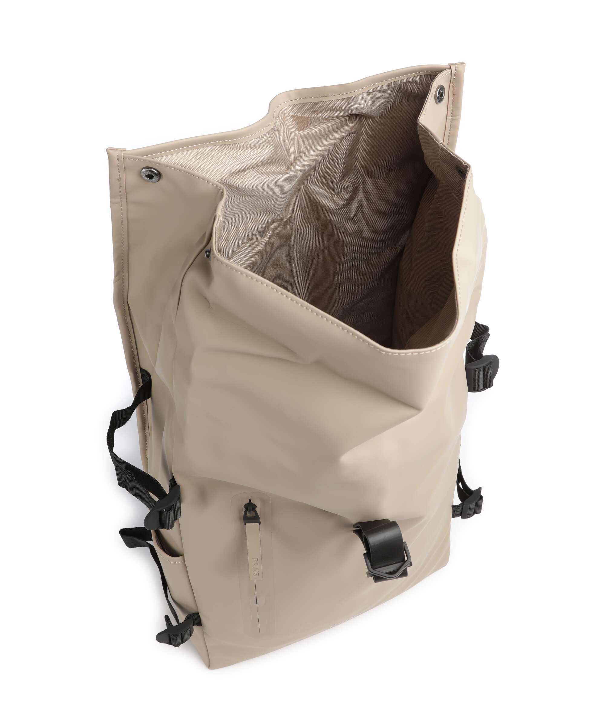 Rains Large Rolltop backpack beige