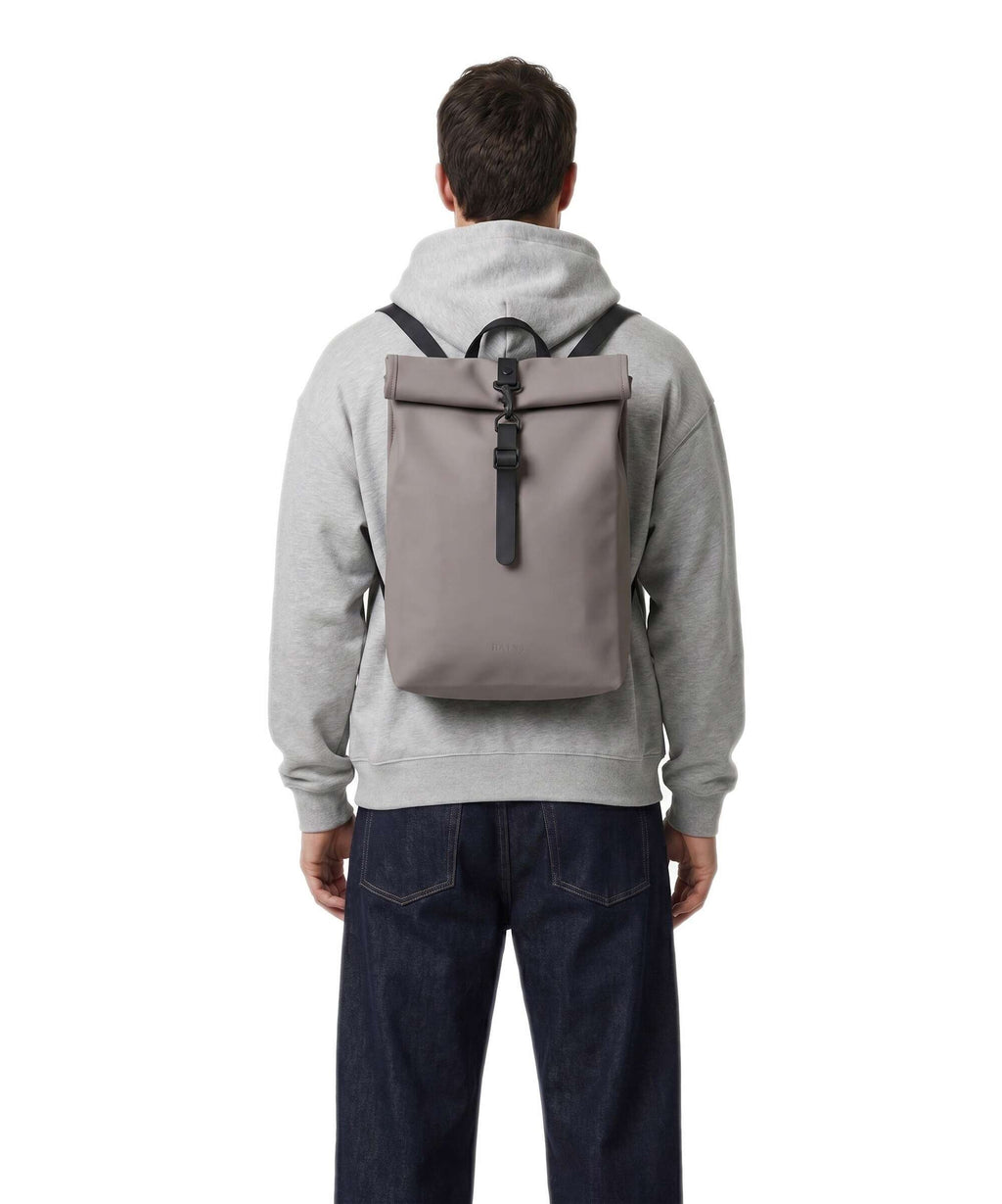 Rains Mini Rolltop backpack cinder