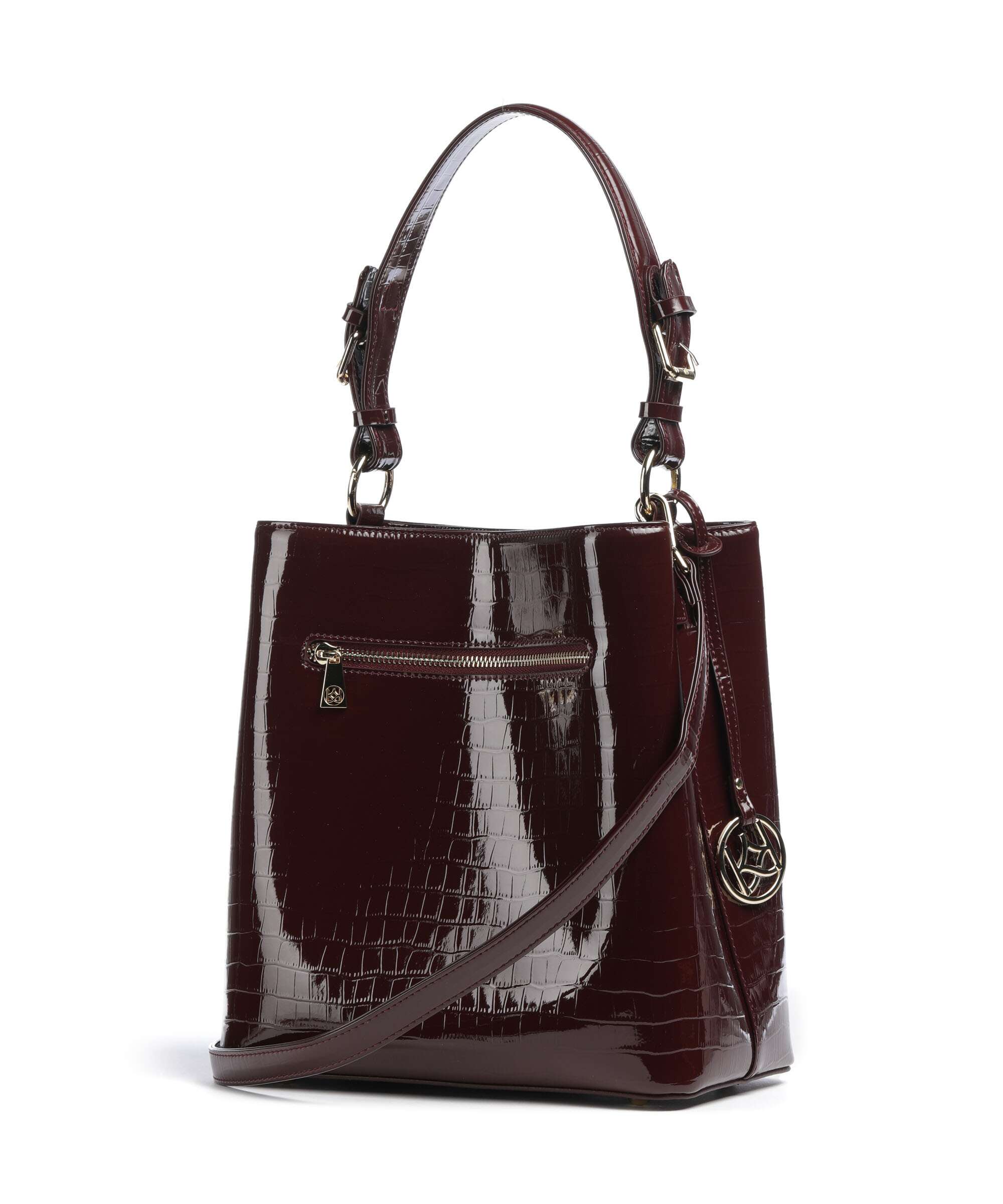 Kazar Victoria Bucket bag maroon