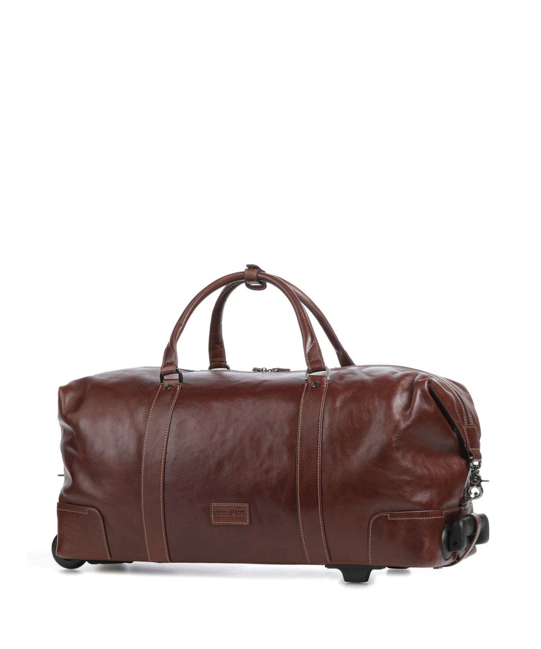 Jekyll & Hide Oxford Travel bag with wheels tobacco