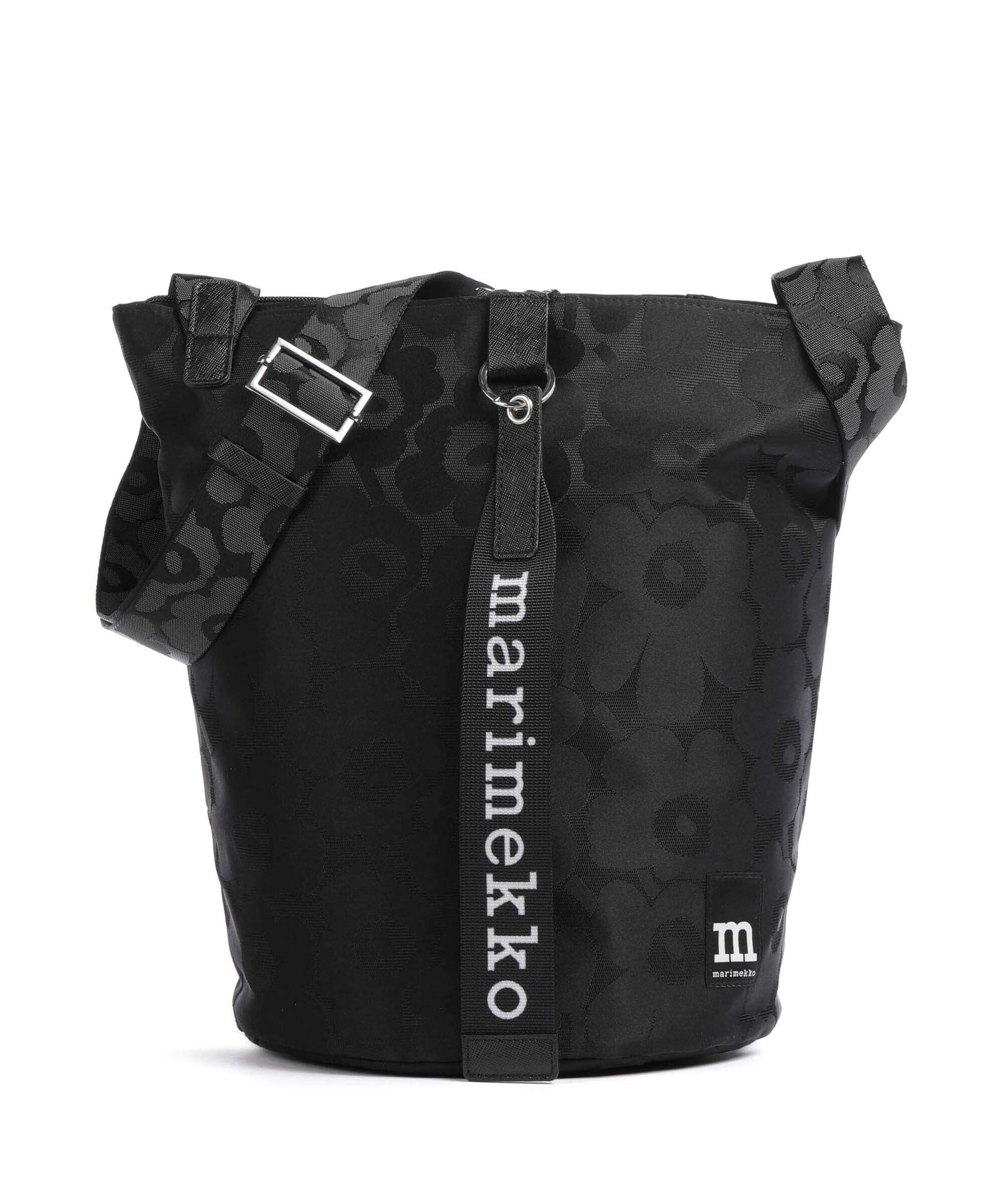 Marimekko All Day Unikko Hobo bag black