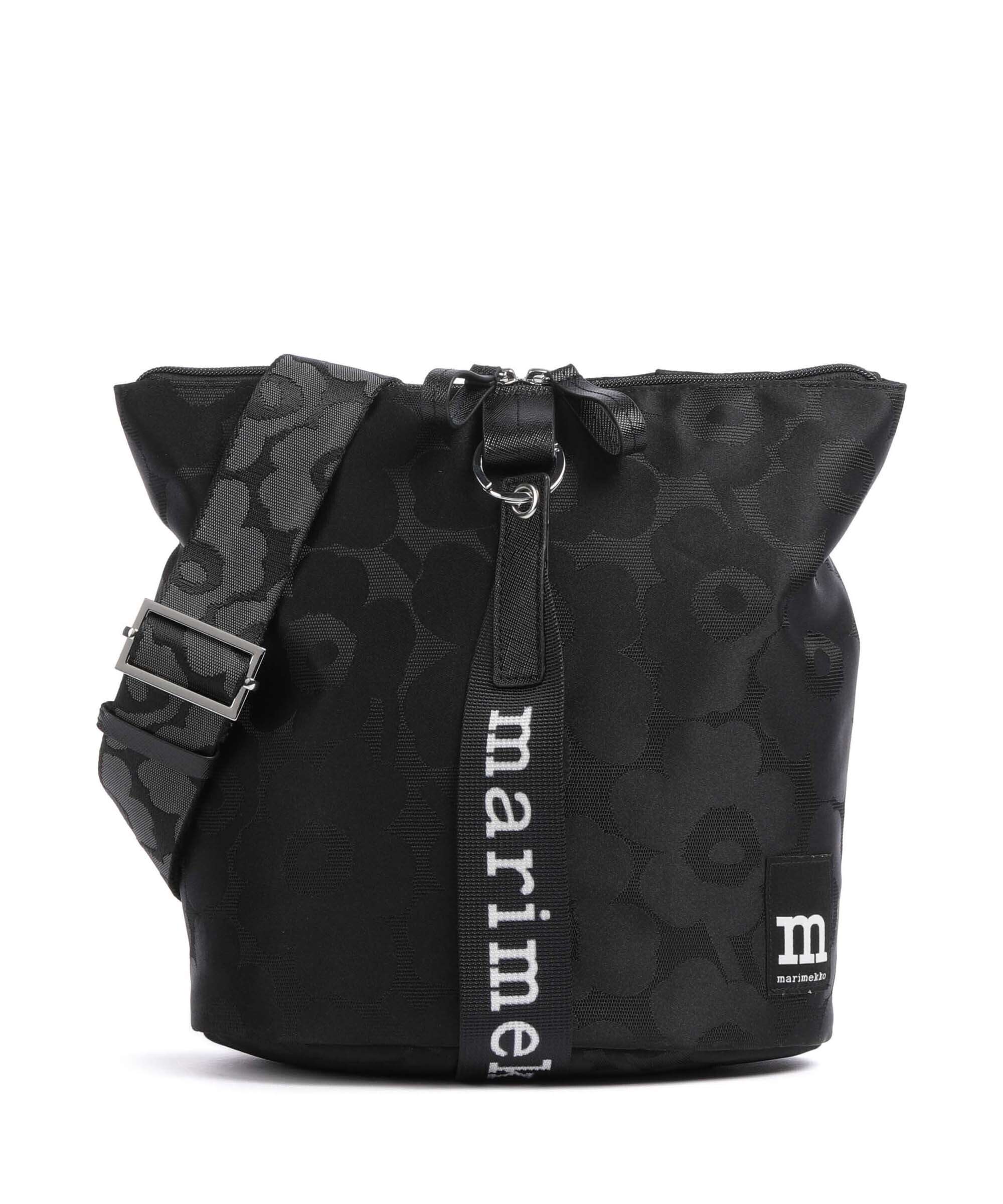 Marimekko Carry All Unikko Crossbody bag black