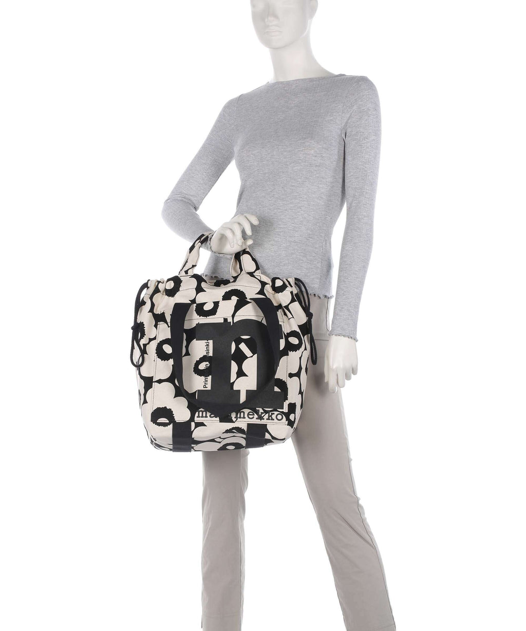 Marimekko Mono City Unikko Tote bag cotton/black