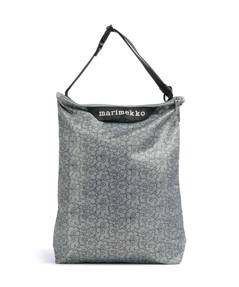 Marimekko Unikko Piirto Neat M Hobo bag grey/black