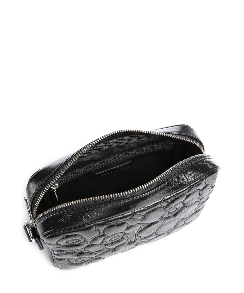 Marimekko Gratha Soft Unikko Crossbody bag shiny black
