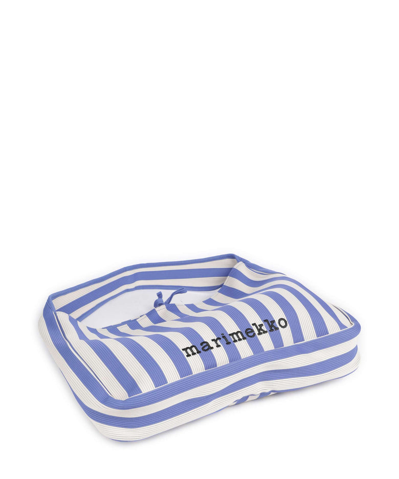 Marimekko Knitted Merirosvo Hobo bag blue/off white