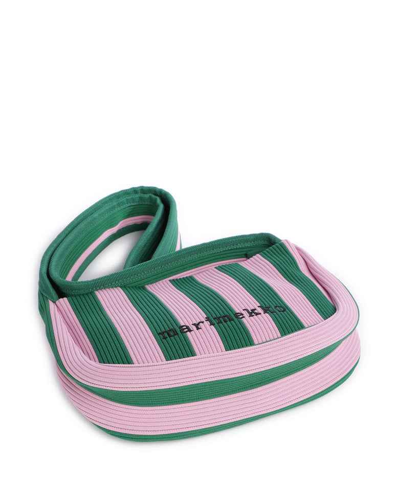 Marimekko Knitted Merirosvo Shoulder bag pink/dark green