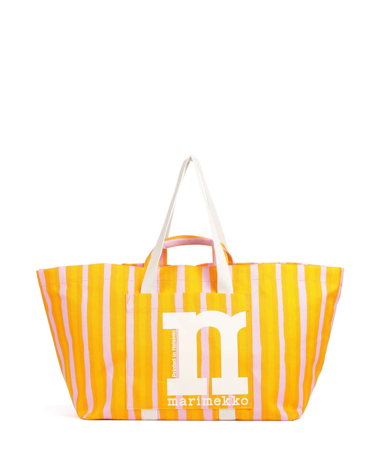 Marimekko Mono City XL Tote bag orange/pink
