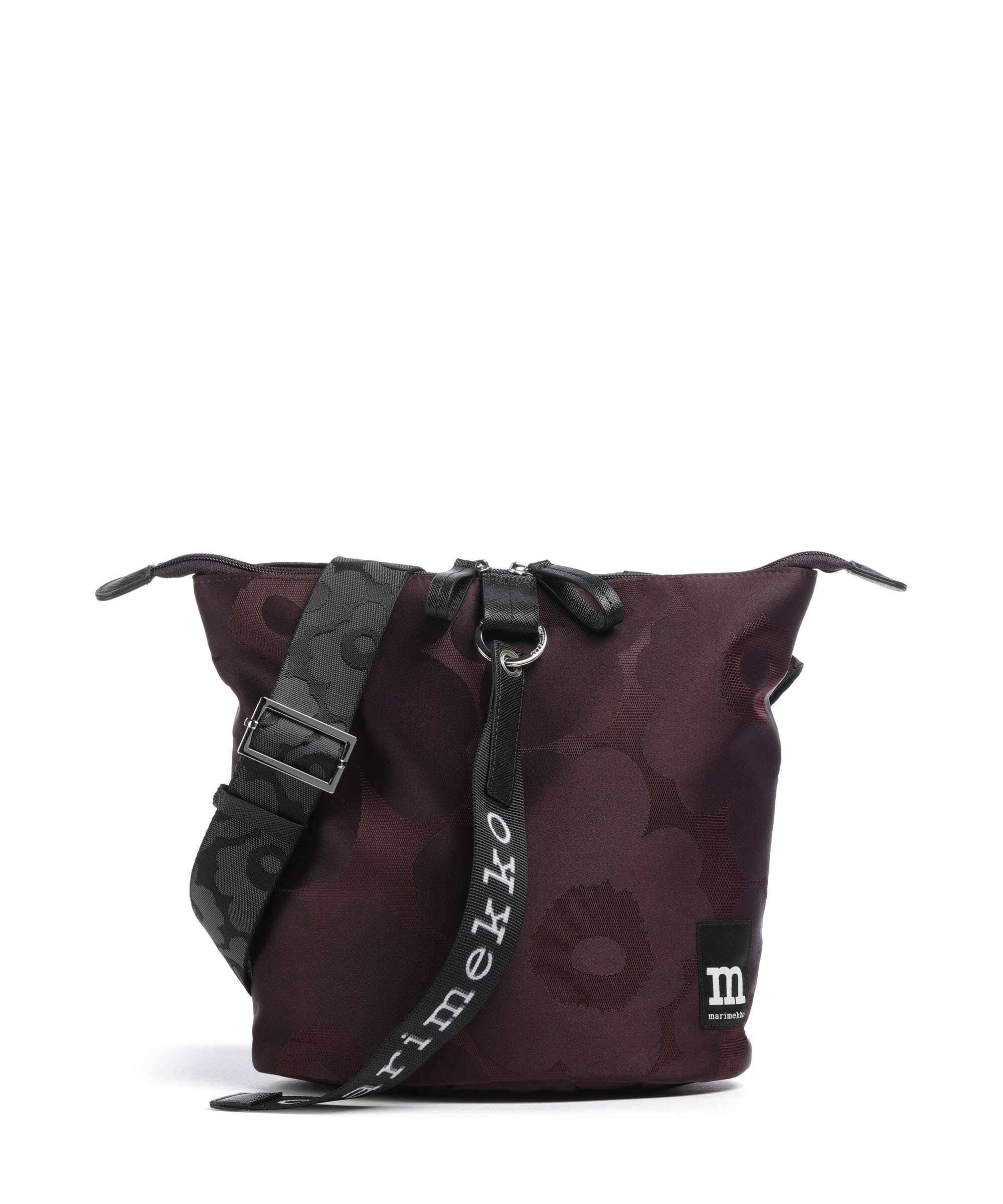 Marimekko Wear All Day Unikko Bucket bag wine red/dark wine