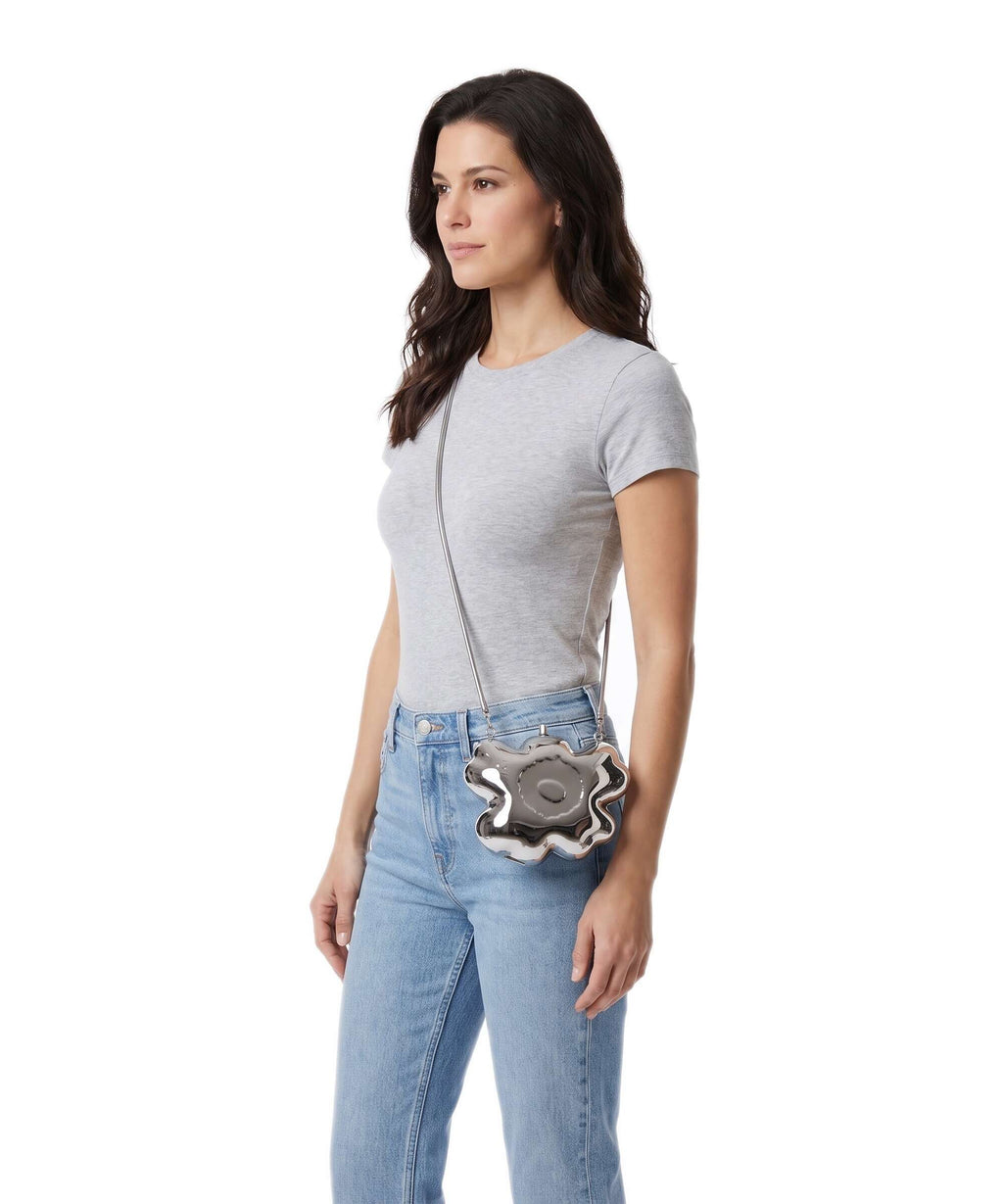 Marimekko Kimmellys Unikko Torba przez ramię aluminium silver - 096262 ...