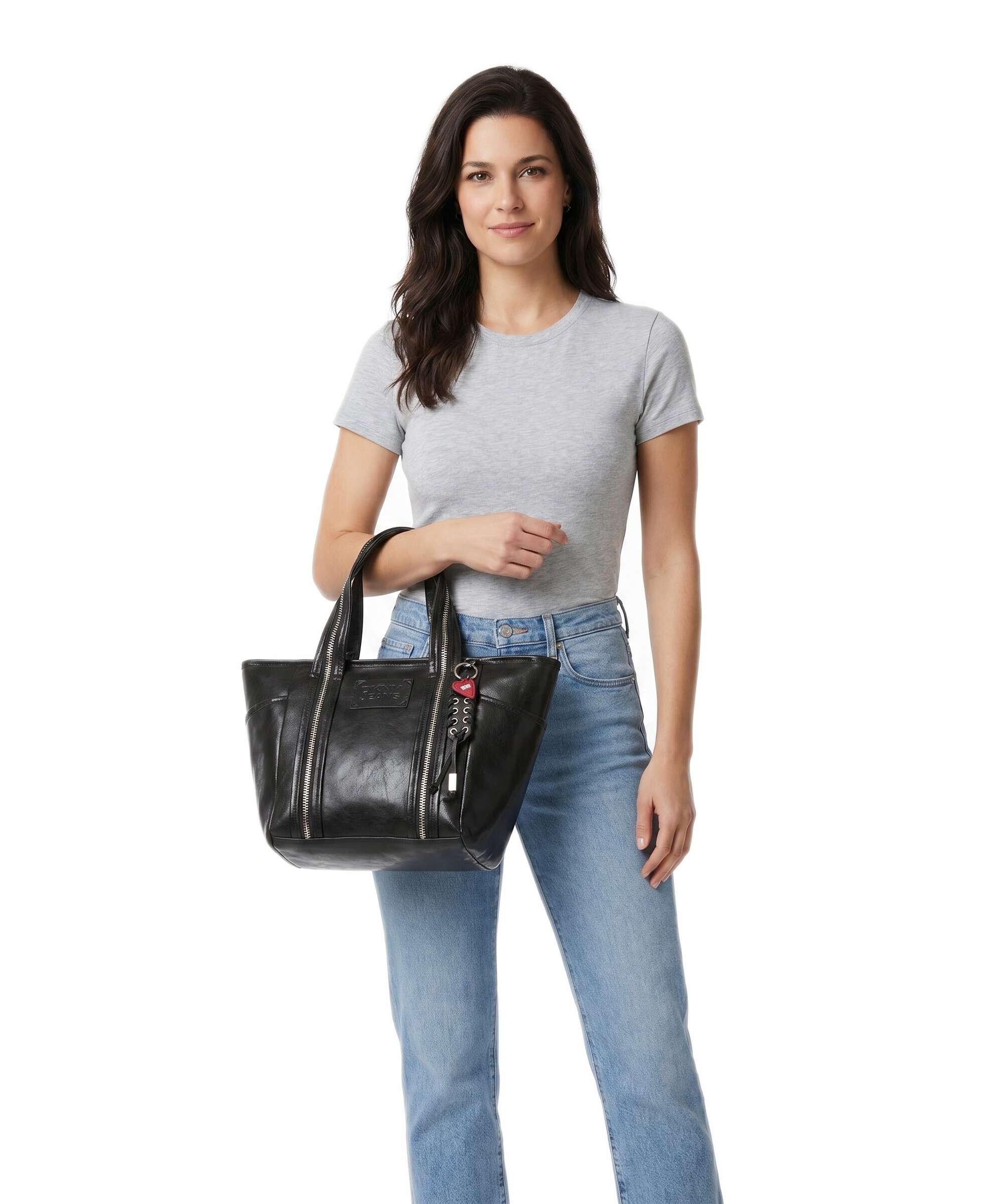 DKNY Verena Medium Handbag black/silver