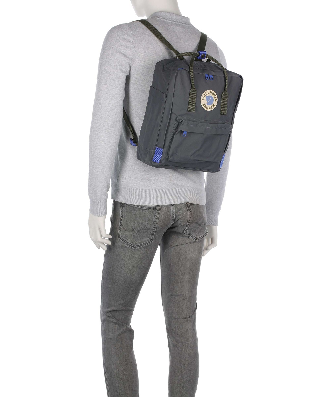 Fjällräven Kånken Koncept Backpack super grey/green