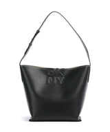 DKNY Nicole Torebka worek black/light taupe